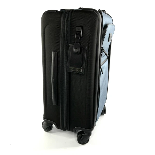 TUMI Alpha 3 International Dual Access Carry On 4 Wheel Expandable Storm Blue 3