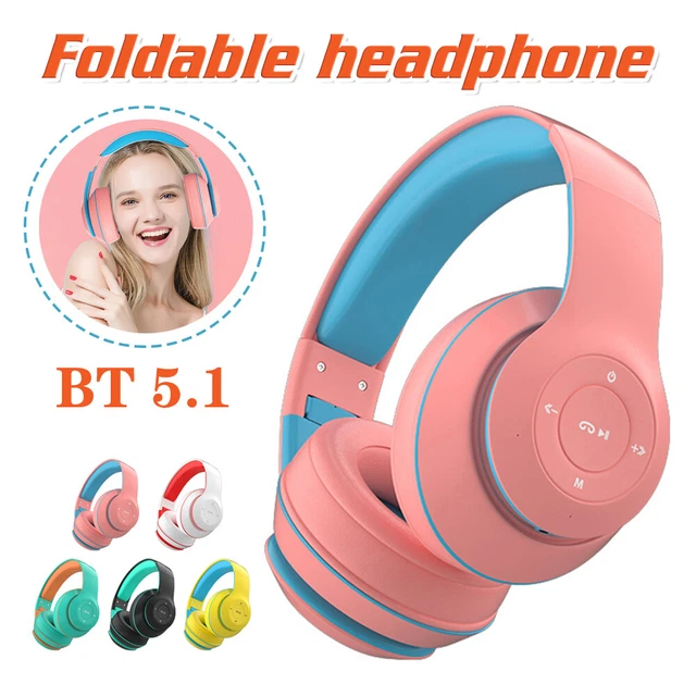 WIRELESS HEADPHONES BLUETOOTH 5.1 OverEar Noise Cancelling Earphones