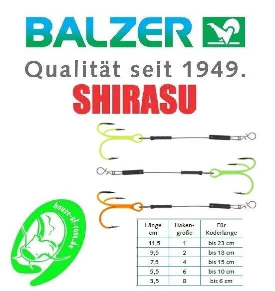 Balzer Shirasu UV Stinger Rig Zusatzdrilling Zander Hecht Barsch Spinnfischen