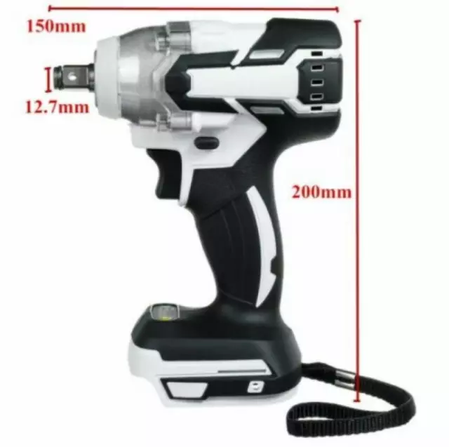 Cordless Impact Wrench Ratchet Cordless Screwdriver Brushless with 2 Batteries- 3