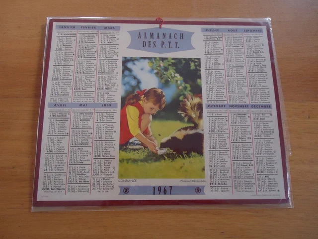 ANCIEN CALENDRIER 1967 Almanach Des Postes Telegraphes MeurtheEt