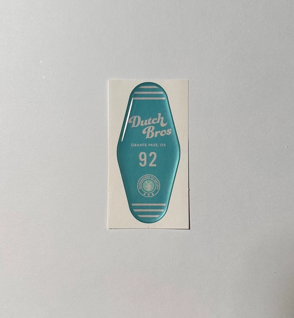 DUTCH BROS 3D Raised Puffy Sticker Badge June 2021 3.25 PicClick