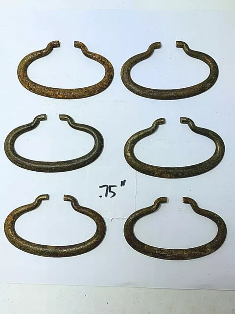 Victorian drawer handles pulls Bails lot 2  Match Brass Antique Salvage all .75"