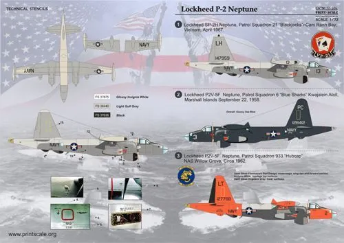 Print Scale 72106 1:72 Lockheed P-2 Neptune