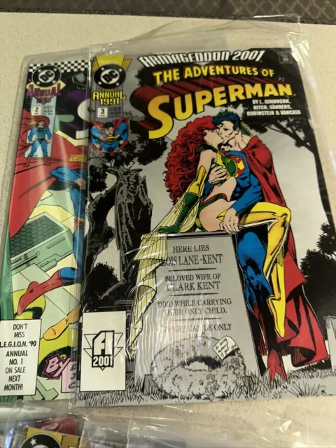 DC Comics Adventures of Superman Annual #2,3,485,486,487,489,490,491,492 x2 493 2