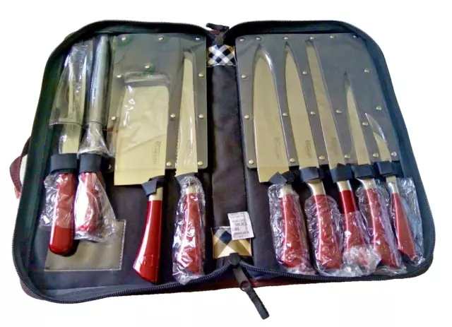 Set couteaux professionnel, lot de couteaux en acier inoxydable, DEIK Bloc  de couteaux avec support acrylique - Cdiscount Maison