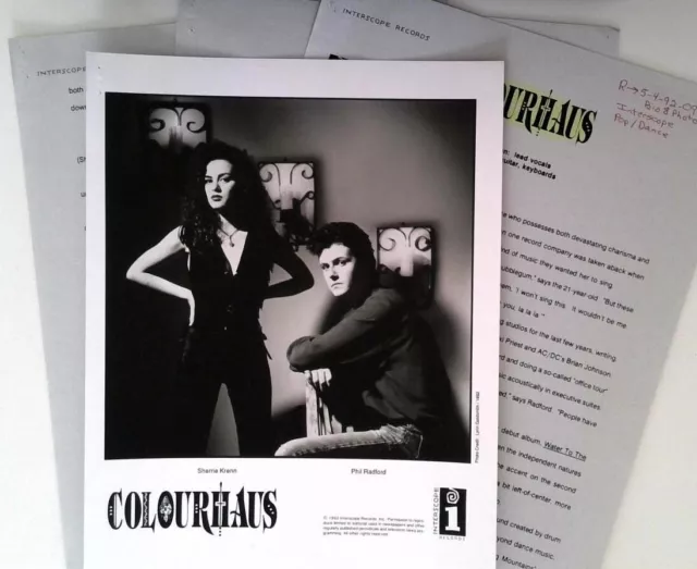 Colourhaus Sherrie Krenn 1992 Photo Promo Music Press Kit - Interscope Records