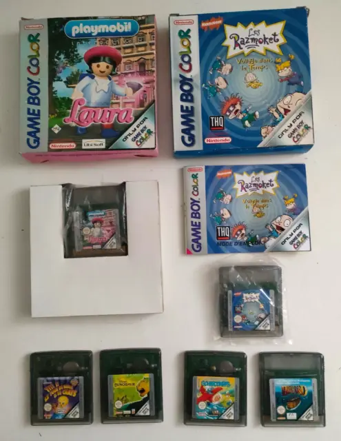 Nintendo Gameboy Color lot de 6 jeux dont 2 en boites GBC