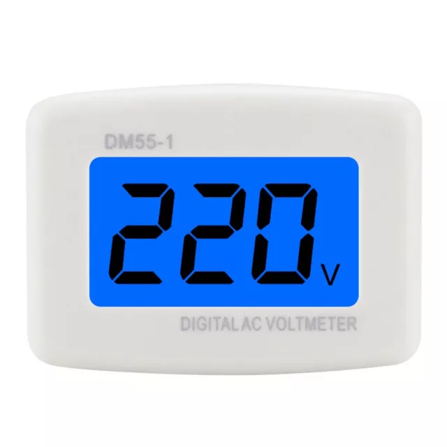 2X LED Digital Voltage Meter DM55-1 AC 110-220V US Plug Voltage Tester Voltmeter 2