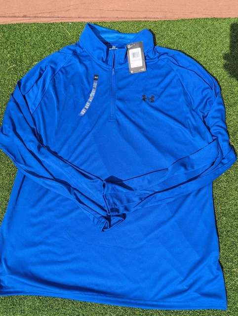 Under Armour Men 3XL Blue UA Velocity 1/4 Zip Pullover Long Sleeve