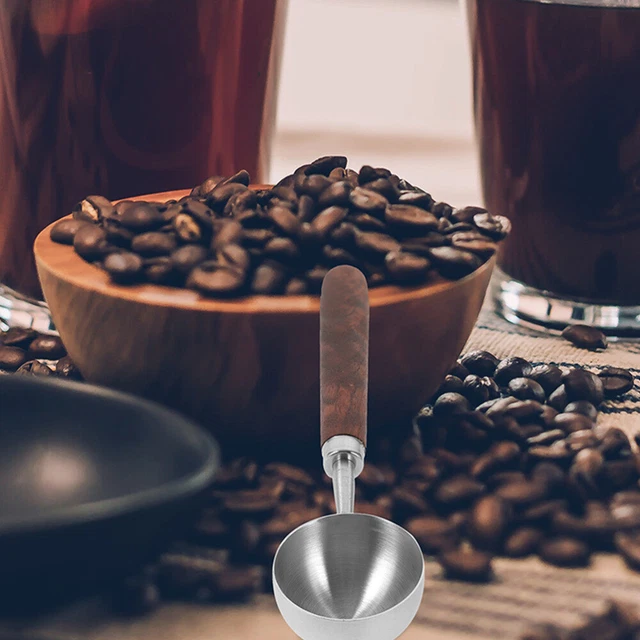 COFFEE SCOOP TABLESPOON Coffee Scoop Wood Handle Wax Melting Scoop Tea