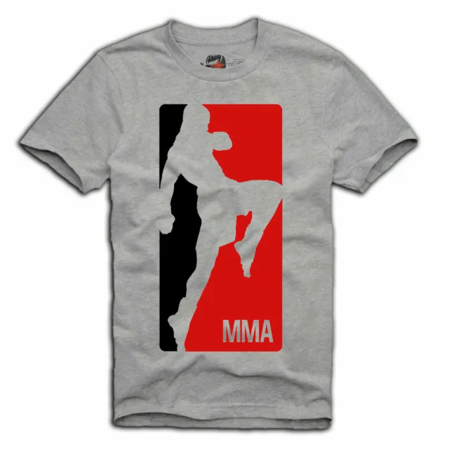 E1Syndate Mma Logo Classico T-Shirt Boxing Muay Thai Vale Tudo Fight Ufc A184