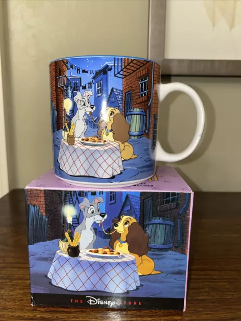 Walt Disney Classic Lady and the Tramp Coffee Mug Cup with Box