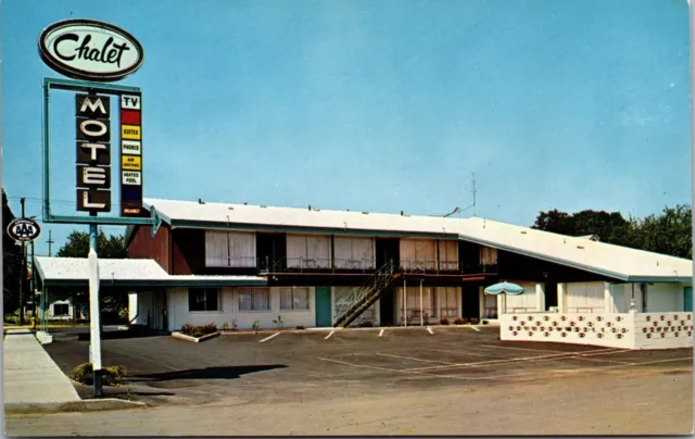 Postcard Chalet Motor Lodge Motel SE McLoughlin Blvd Portland-Milwaukie, Oregon
