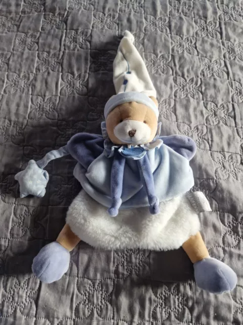 Ours petit chou marionnette Bleu de Doudou et Compagnie, Peluches