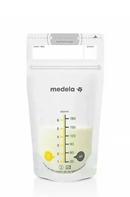 Medela Set of 180 ml Breast Milk Storage Bags - Pack of 50 BPA-free breast milk