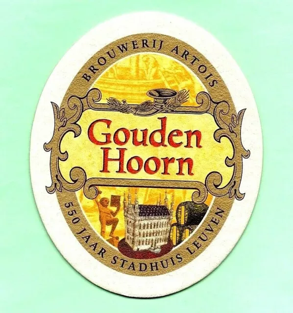 SOUS-BOCK Biere GOUDEN HOORN coaster bierdeckel beermat