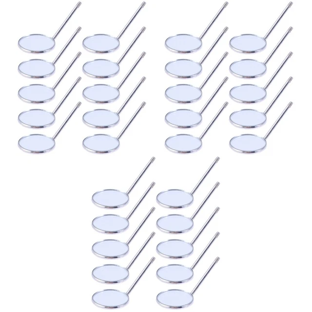30 pcs Eyelash Mirror Tool Magnifying Mouth Mirror