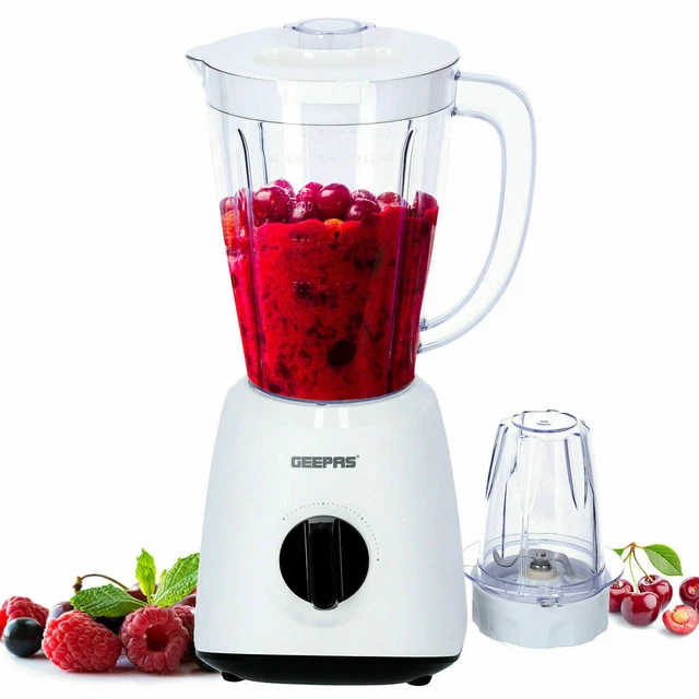 Geepas Food Processor Blender Smoothie Milkshake Maker Juicer Mixer Grinder New