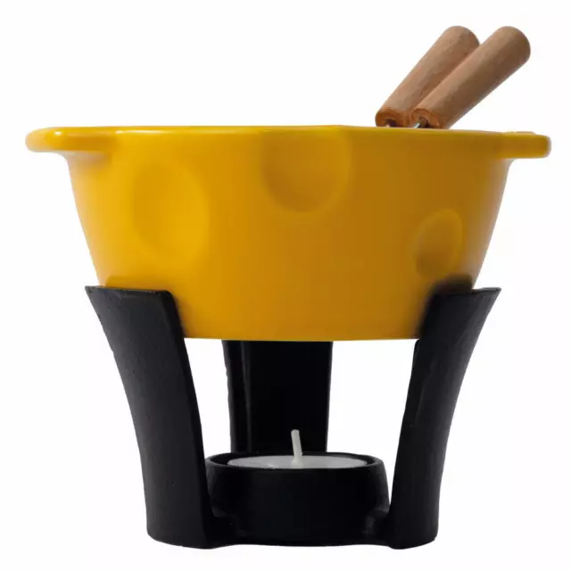 Boska Fondue Set Mini Cheesy, Pot à fondue avec support et 2 fourchettes, 300...