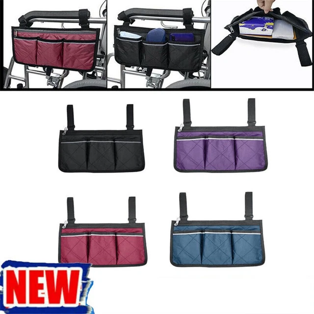 Borsa portaoggetti organizzatore di borse braccioli sacchetto sedia a rotelle pagina borsa