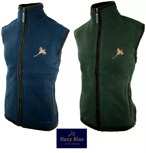 Gilet gilet da uomo blu Hazy Newton scaldacardi gilet cerniera intera