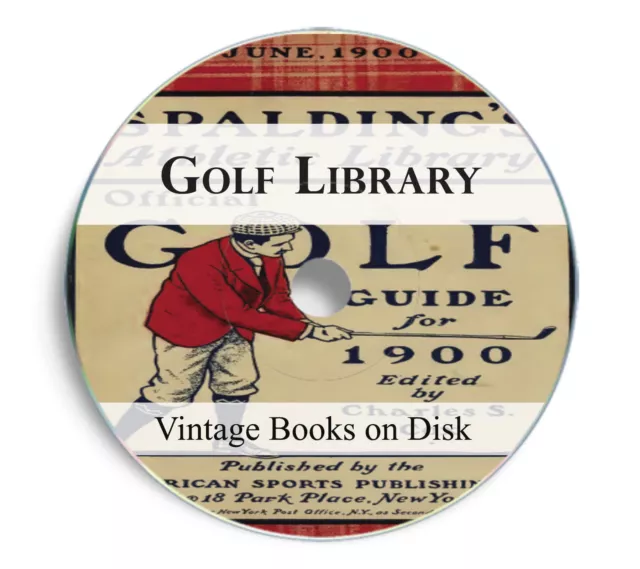 140 Vintage Antique Old Golfing Books on DVD - Golfer Golf Iron Club Putter 237