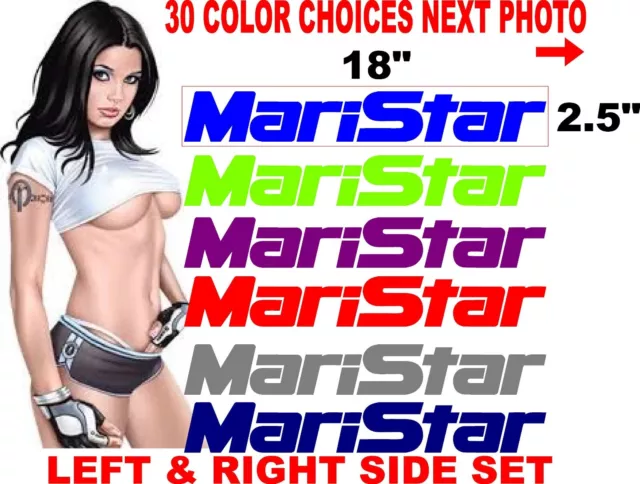 MARISTAR TRAILER WINDOW REPLACEMENT Boat decal boats decals 30 color choices