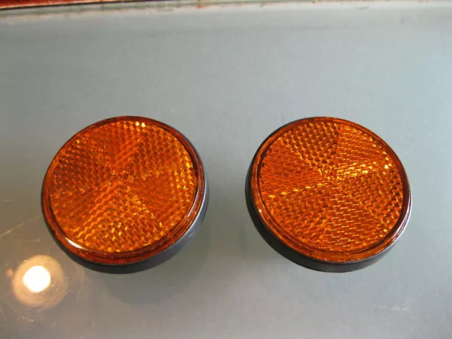 Honda Lifan Motorcycle, Front Fork Amber Reflectors (pair)