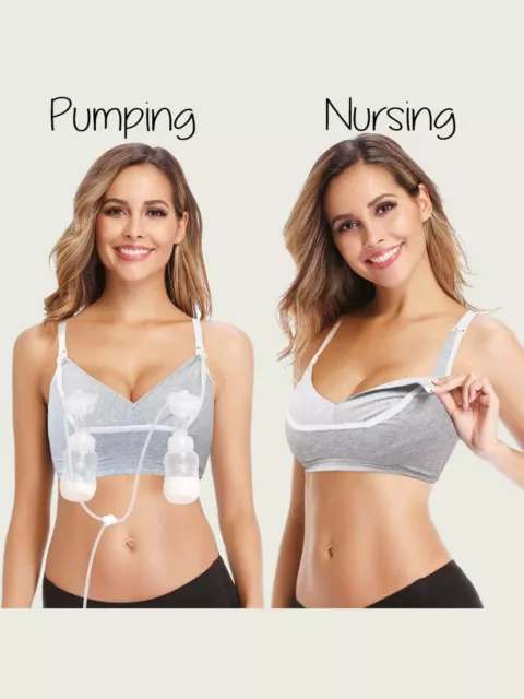 PS PACASSO Reggiseno Infermieristico Reggiseno a Mani Pompa Senza Wireless Maternità Allattamento M