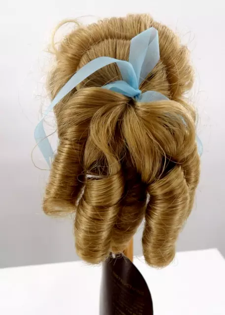 Doll Wig Monique Collection Renee 7-8" Blonde Large Curls Blue Ribbon NIB