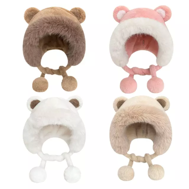 Chapeau d'hiver en peluche avec rabats d'oreilles, joli chapeau Lei Feng