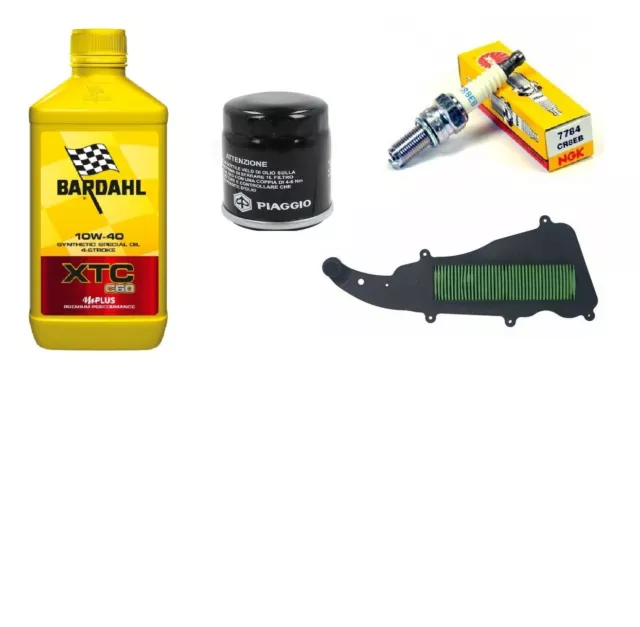 Tagliando Liberty 125/150 Iget Bardahl Xtc 10W40 Filtri Originali Candela 2022