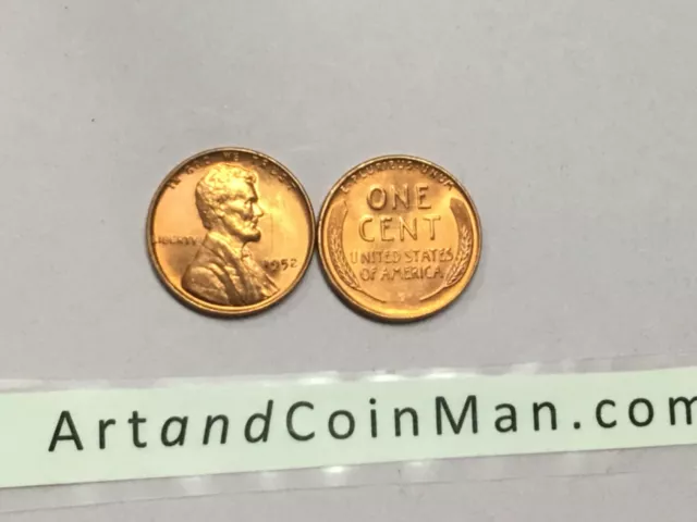 1952 P Bu Uncirculated Lincoln Wheat Penny Cent