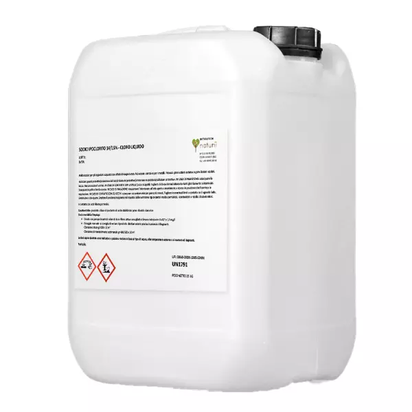 Naturii ipoclorito di sodio 14/15% cloro liquido stabilizzato kg 25