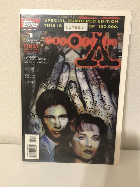 X Files mint condition comic sealed Topps Comics special numbered edition 117991