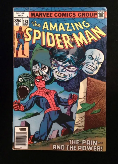 Amazing Spider-Man #181  MARVEL Comics 1978 VF NEWSSTAND