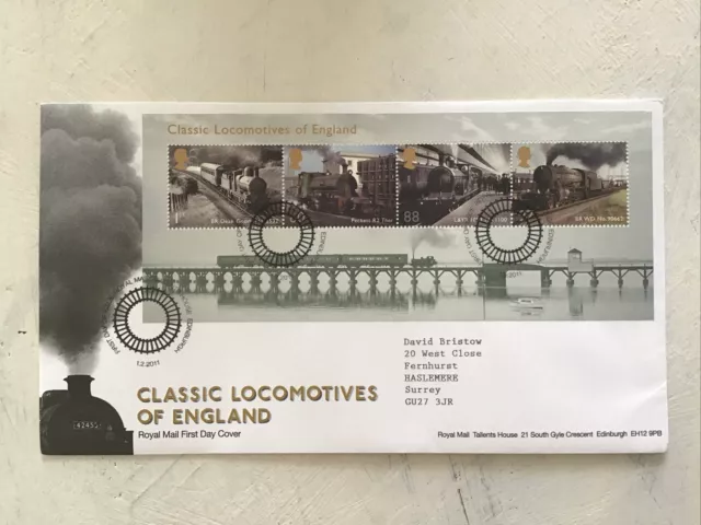 GB QEII 2011 Classic Locomotives Of England Minisheet RMFDC Tallents House SHS