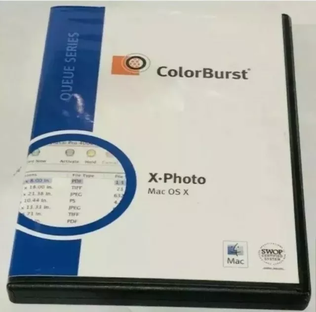 Colorburst Queue Series X•Photo Mac OS X Macintosh