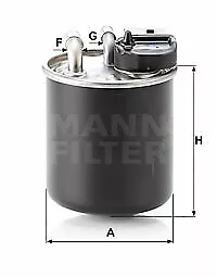 MANN-FILTER Kraftstofffilter (WK 820/16) für MERCEDES-BENZ Sprinter 5-T V-Klasse