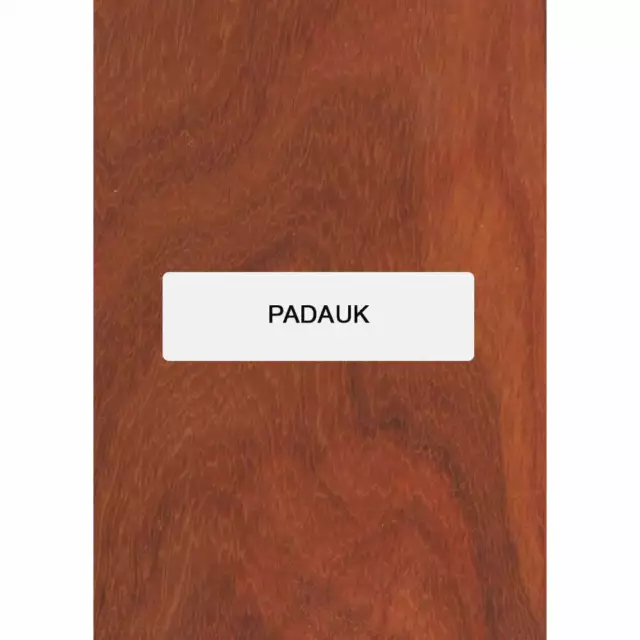 5 KD African Padauk Wood Binding Strips Wood Sticks for Guitars & DIY Crafts