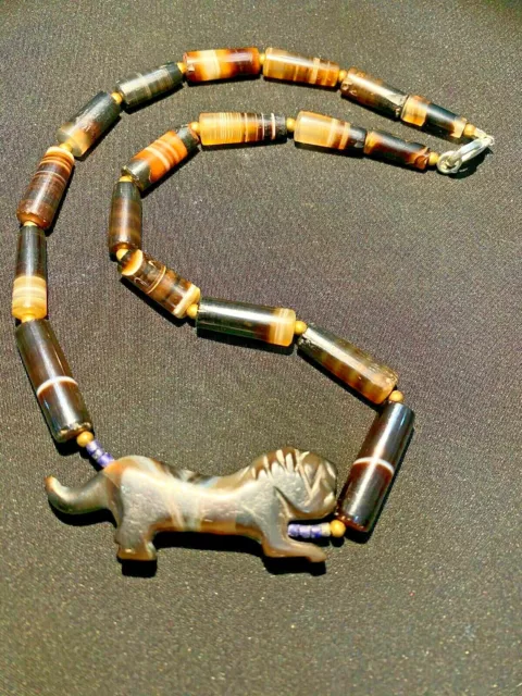 Ancient Cambodian Antique Old beads Angkor periods Necklace 2
