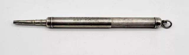 WWI period vintage sterling retractable pencil, Battery 337 field artillery