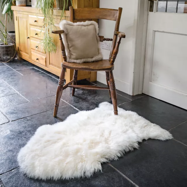 Genuine Natural Thick British Sheepskin Rug - Real Shaggy Sheepskin Rugs