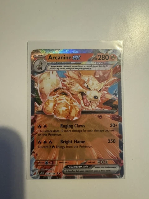 Arcanine ex - 032/198 - Double Rare Card - Pokemon Scarlet & Violet