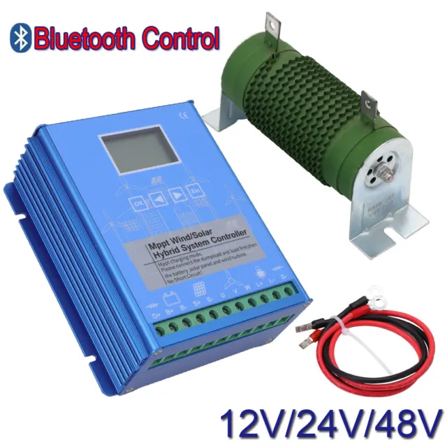 Sistema eólico solar 12/24/48V Bluetooth Interruptor de transferencia automática controlador de alimentación