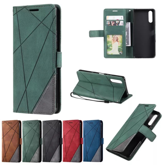 For Sony Xperia 1 5 10 II III Leather Flip Wallet Stand Case Cover Shockproof