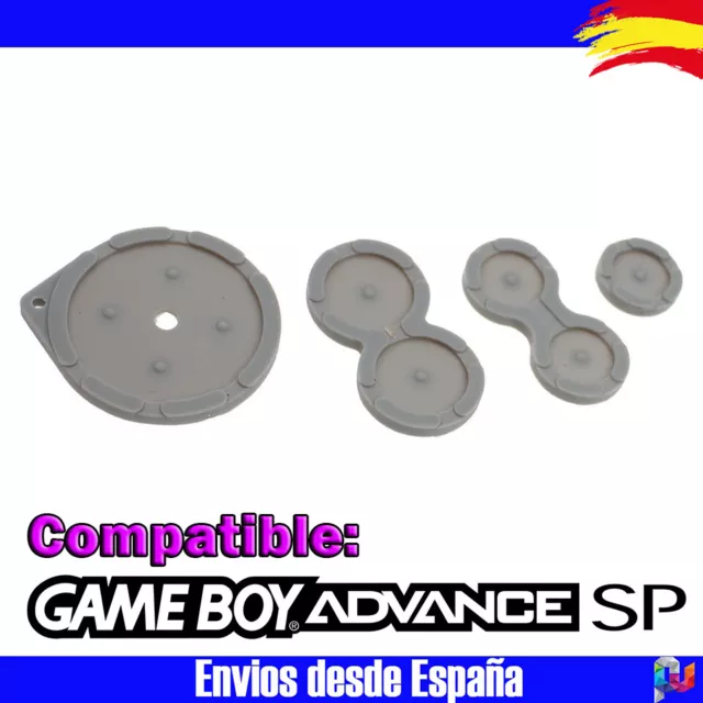 Gomas Game Boy Advance SP Contacto Silicona Botones Almohadillas Silicona GBA SP