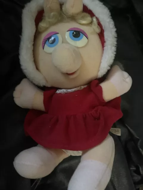 The Muppets Baby Miss Piggy Plush Doll 1980’s vintage plush cartoon
