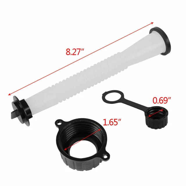 2 Kits Universal Replacement Gas Fuel Can Spout Nozzle Vent Kit for Gas Cans Cap